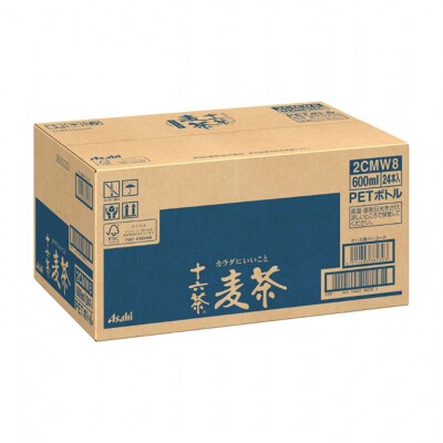 アサヒ 十六茶麦茶 PET600ml x 24本[54171378]