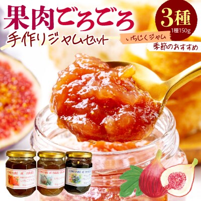 果肉ごろごろ手作りジャム3種類