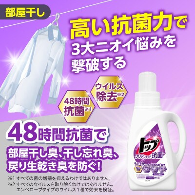 トップクリアリキッド抗菌 (微香性)フレッシュフローラル つめかえ用超特大900g×6個
