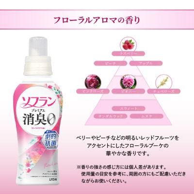 ソフラン プレミアム消臭 フローラルアロマの香 本体480ml×1個 つめかえ用750ml×6個