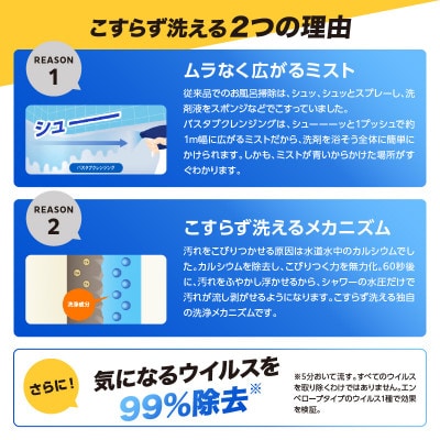 ルックプラス バスタブクレンジング銀イオンプラス 香りが残らないタイプ 本体1個 詰替え大3個