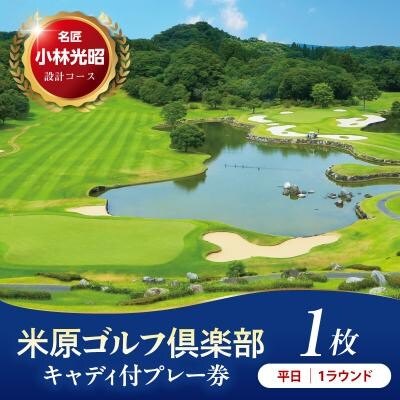 米原ゴルフ倶楽部 1R キャデイ付プレー券(7～9月、1～3月昼食付) 1名様券 1枚