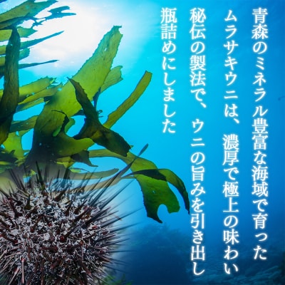 【とろける食感】下北産瓶詰め塩うに(60g×2)