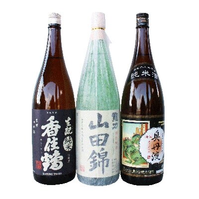 龍力「山田錦」、山名酒造 「奥丹波」、香住鶴1.8L詰め合わせ560 