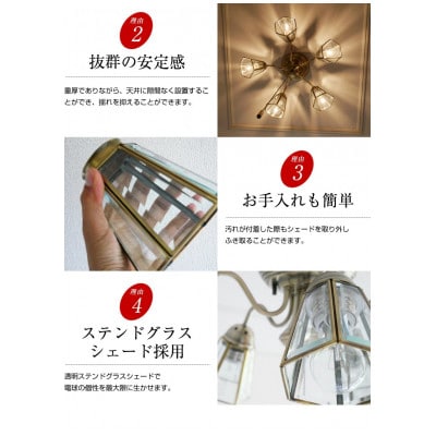 シャンデリア クリスタルグラスクリア プルスイッチ 天井照明 LED昼白色付属