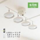 LEDシーリングスポットライト ストレート 天井照明 リモコン付き