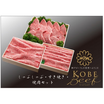 神戸ビーフ　すき焼き・しゃぶしゃぶ・焼肉用セット　TYSY10
