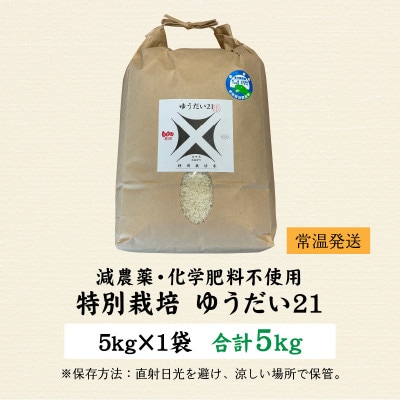 【先行予約】【令和8年産】ゆうだい21 5kg×1袋(計5kg)