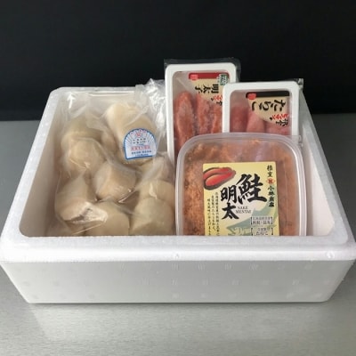 ほたて、たらこ、辛子明太子、鮭明太 B-18012
