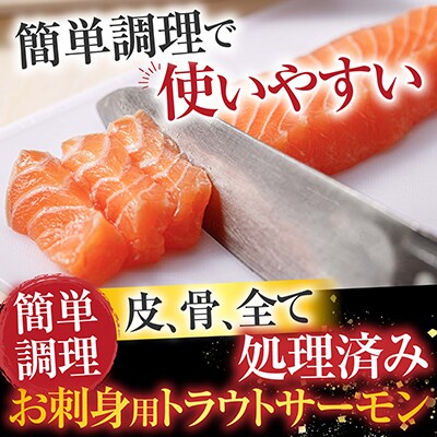 お刺身トラウトサーモン約300～400g×2P A-28130