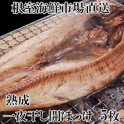 根室海鮮市場＜直送＞開きほっけ一夜干し5枚 G-28005