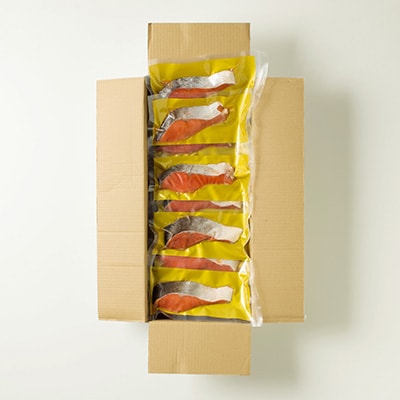 無添加天然熟成紅鮭1切(約80g)真空×8P G-11054
