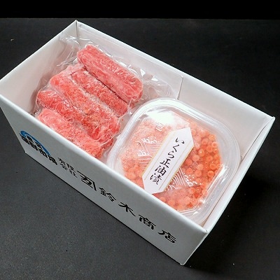 いくら醤油漬け(鮭卵)70g×1P、辛子明太子300g G-11063