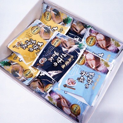 さば煮つけセット(旨煮5P・水煮5P・味噌煮6P) A-11252