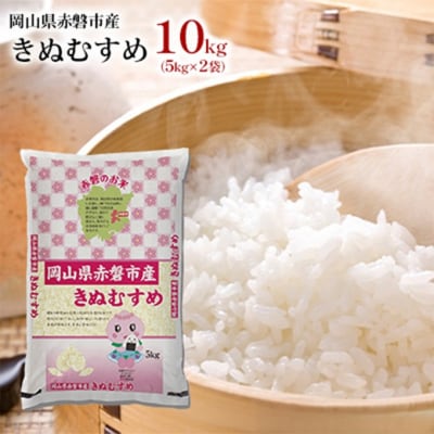 米 きぬむすめ 10kg(5kg×2袋)岡山県赤磐市産 精米 2025年[NO5765-0606]