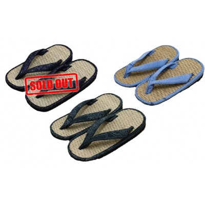 呉服屋さんの七島イ雪駄(男性用フリーサイズ)・通_29217A