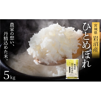 令和7年産 ひとめぼれ 5kg 無洗米 米 コメ 宮城県 岩沼市[No.5704-1215]