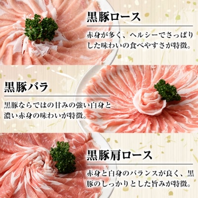南州農場　黒豚しゃぶしゃぶ詰合せ　B03001