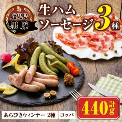  南州農場 黒豚生ハム・ソーセージ詰合せ　A03009