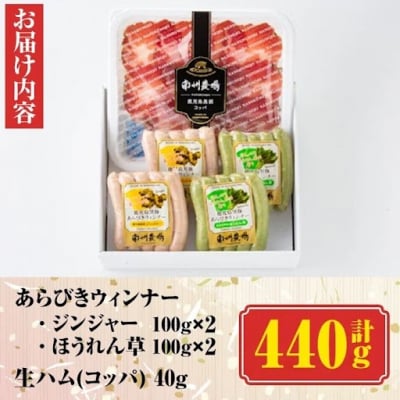  南州農場 黒豚生ハム・ソーセージ詰合せ　A03009