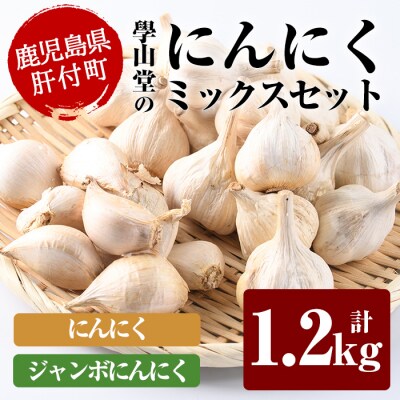 〈先行受付〉學山堂のにんにくミックスセット(計1.2kg)鹿児島 国産 　A69004