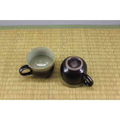 ペアマグカップ(飴釉薬)