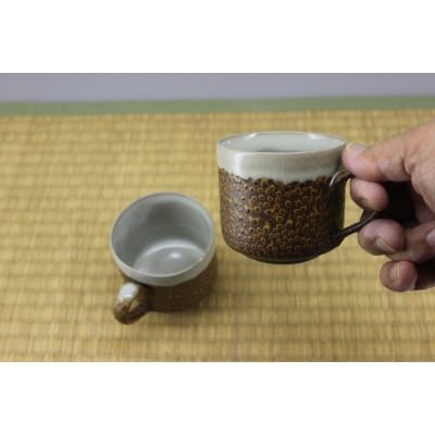 ペアマグカップ(道化釉)
