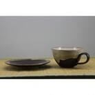 コーヒーカップ&皿(飴釉)
