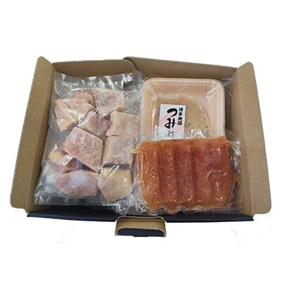 「はかた地どり」使用　博多水炊き・やまや明太子セット(2～3人前)(添田町)