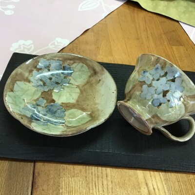 あじさいコーヒーカップ&ソーサーセット