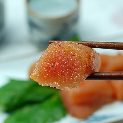 無着色　辛子明太子450g(1本物)【化粧箱・包装紙付】(添田町)