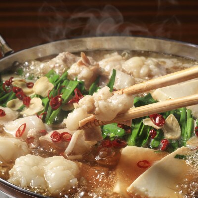 もつ鍋 醤油味2人前×2セット(合計4人前)(米粉麺付)(添田町)