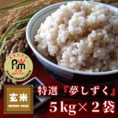 《夢しずく》特選玄米10㎏(5㎏×2袋)【みやき町産】数量限定!_SS131 | ふるさと納税のお礼品