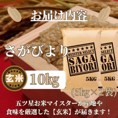 令和6年産【玄米】さがびより10kg(5kg×2袋)【五つ星お米マイスター厳選!】_SS477