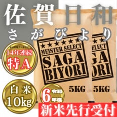 【新米先行受付】令和6年産さがびより白米10kg(2024年11月より順次発送)_SS628