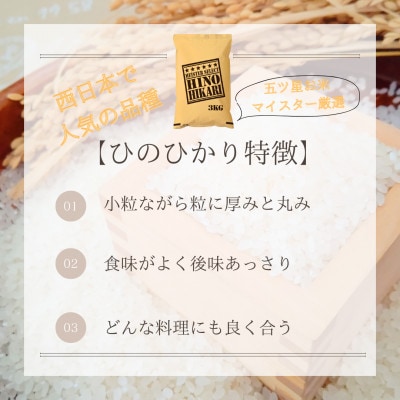 【無洗米】食べ比べ♪(夢しずく3kg・ひのひかり3kg)『五つ星お米マイスター厳選』_SS766