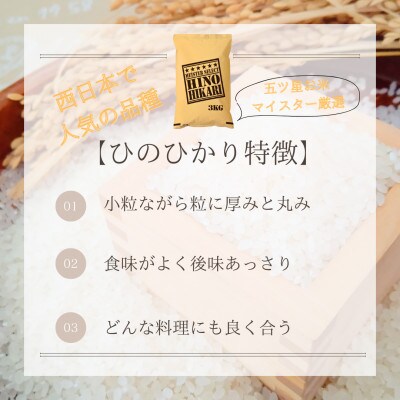 白米食べ比べ♪(夢しずく3kg・ひのひかり3kg)計6kg『五つ星お米マイスター厳選』_SS769
