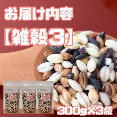 【雑穀3】300g×3袋♪五つ星お米マイスター監修『三穀米』佐賀県産_SS1010