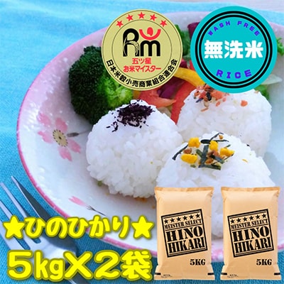 【毎月定期便】【無洗米】ひのひかり10kg【五つ星お米マイスター厳選】(みやき町)全6回_SS398