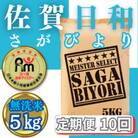 【毎月定期便】【無洗米】さがびより5kg(みやき町)_SS781全10回