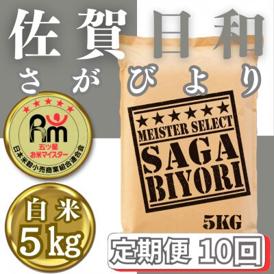 【毎月定期便】さがびより白米5kg(みやき町)_SS825全10回
