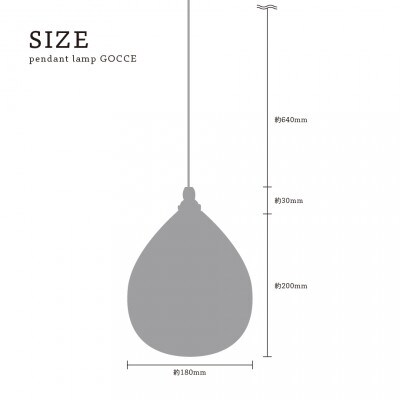 ricorDI pendant lamp GOCCE グリーン_SS319
