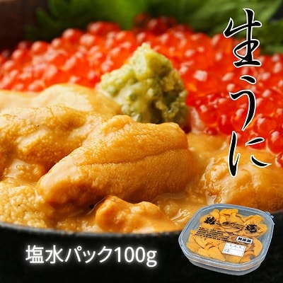 エゾバフンウニ塩水パック100g×1P C-61004