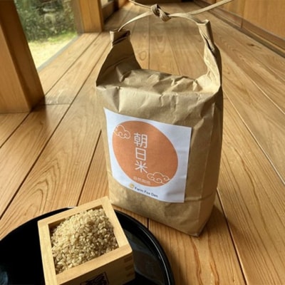 令和7年産 自然栽培 朝日 玄米2kg 農薬 化学肥料不使用[NO5765-1424]