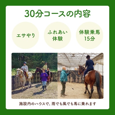 ホースレジャーinしちのへ 30分乗馬体験