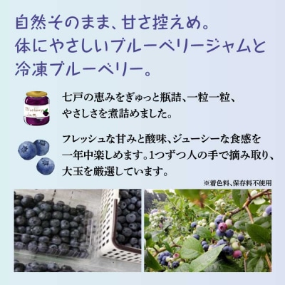 【令和8年度産】ブルーベリージャム200gと冷凍ブルーベリー300g 各2個セット