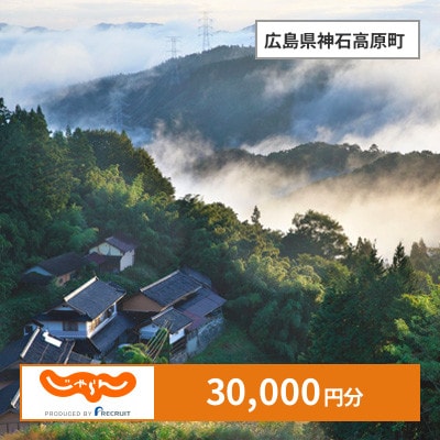 【じゃらんふるさと納税クーポン】 広島県神石高原町でつかえる30,000円 クーポン
