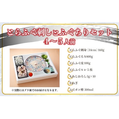 とらふぐ 刺身 と ふぐちり セット 4～5人前 FL204 