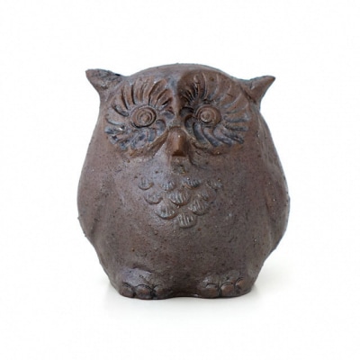 【安田瓦】ふくろう「福来朗」(中・耳あり)