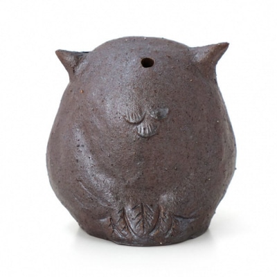 【安田瓦】ふくろう「福来朗」(中・耳あり)